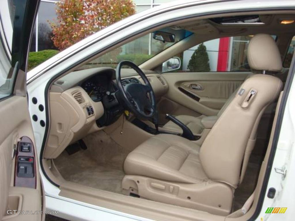 2000 Accord EX V6 Coupe - Taffeta White / Ivory photo #32