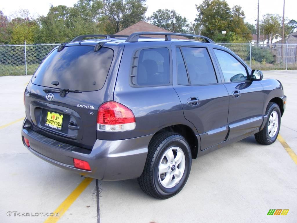 2005 Santa Fe GLS - Moonlit Blue / Gray photo #3