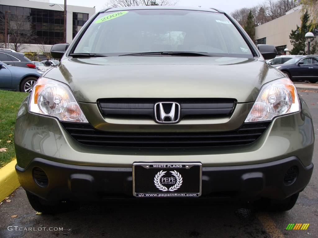 2008 CR-V LX 4WD - Green Tea Metallic / Ivory photo #2