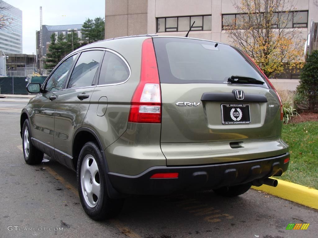 2008 CR-V LX 4WD - Green Tea Metallic / Ivory photo #7