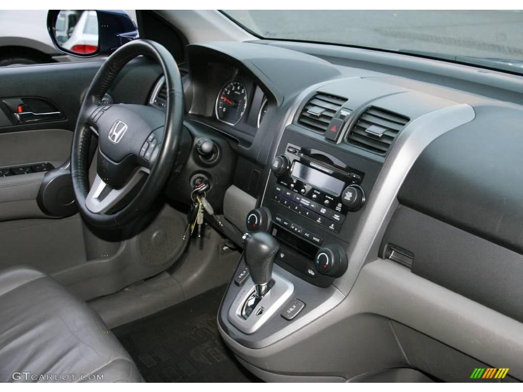 2008 CR-V EX-L 4WD - Royal Blue Pearl / Gray photo #12