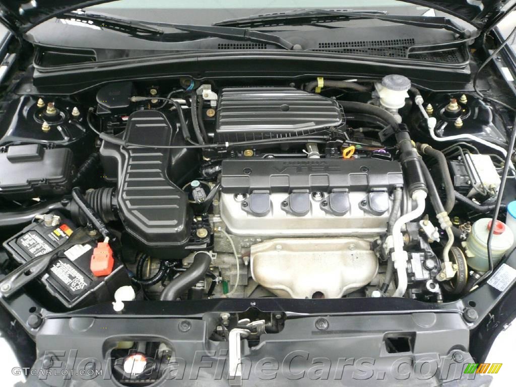 2001 Civic EX Sedan - Nighthawk Black Pearl / Gray photo #9