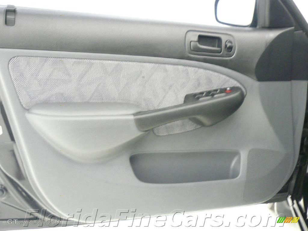 2001 Civic EX Sedan - Nighthawk Black Pearl / Gray photo #11