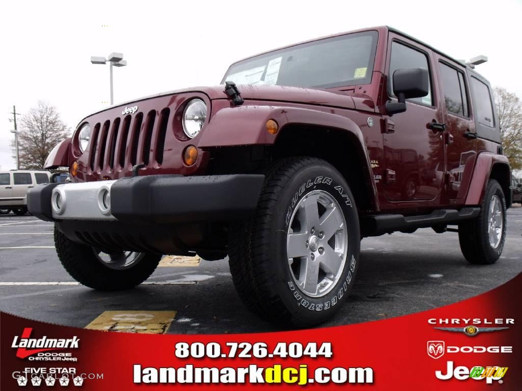 2010 Wrangler Unlimited Sahara 4x4 - Red Rock Crystal Pearl / Dark Slate Gray/Medium Slate Gray photo #1