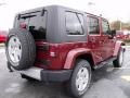 2010 Red Rock Crystal Pearl Jeep Wrangler Unlimited Sahara 4x4  photo #3