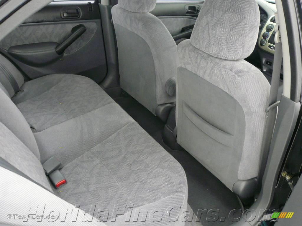 2001 Civic EX Sedan - Nighthawk Black Pearl / Gray photo #14