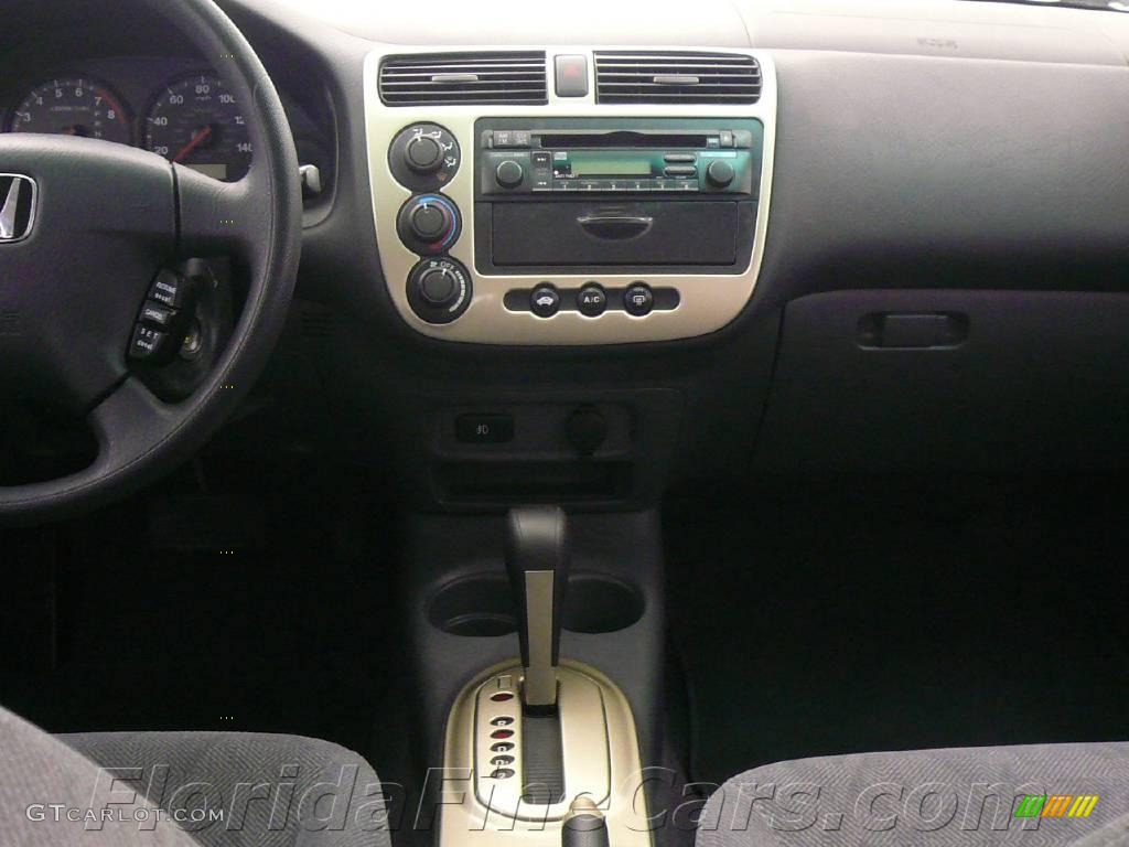 2001 Civic EX Sedan - Nighthawk Black Pearl / Gray photo #18