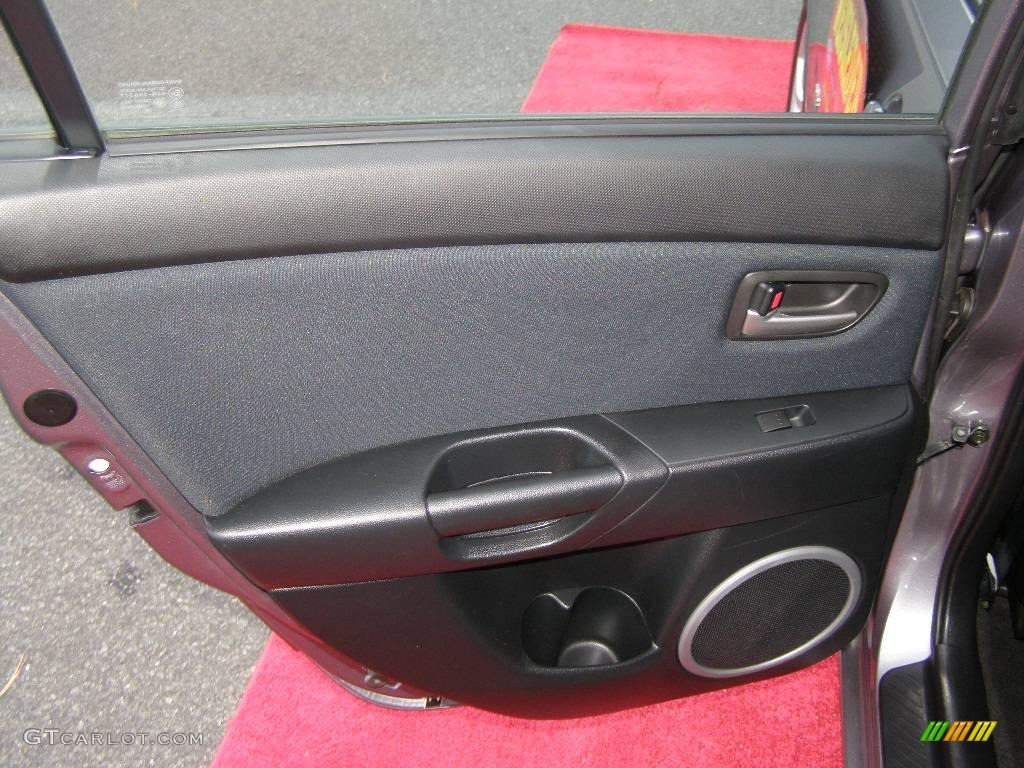 2006 MAZDA3 s Touring Sedan - Titanium Gray Metallic / Black/Red photo #20