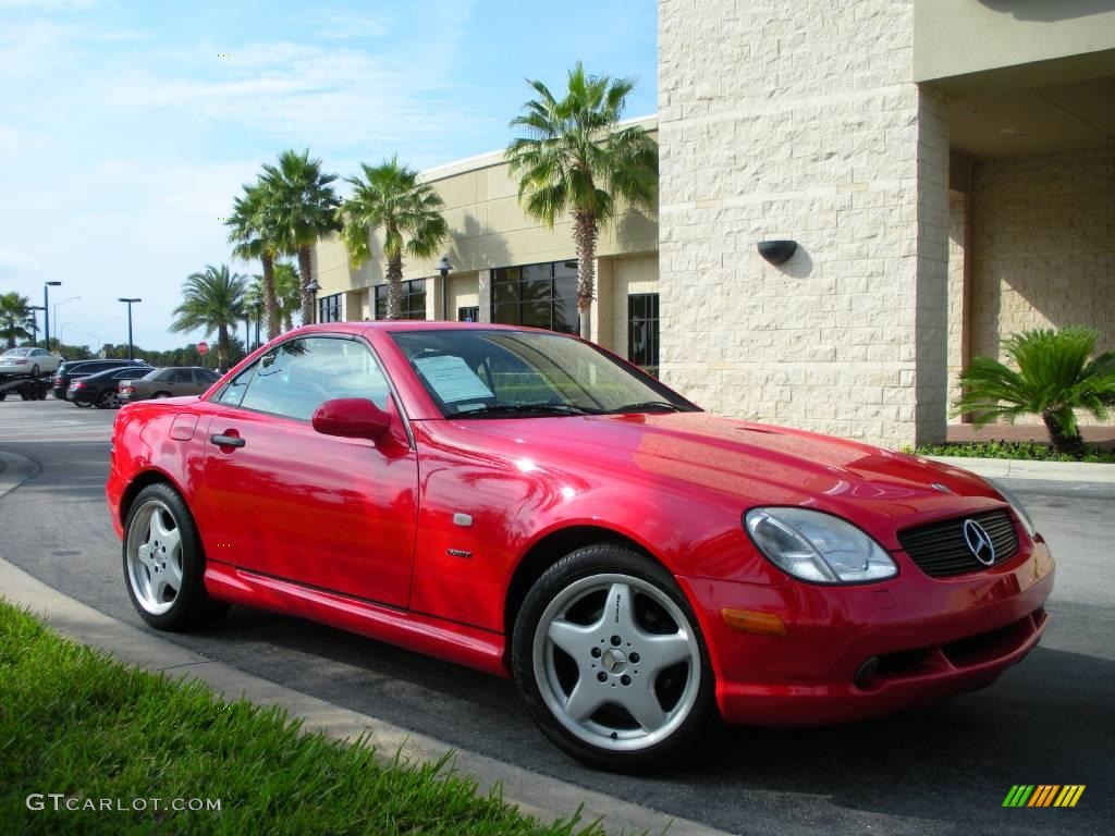 1999 SLK 230 Kompressor Roadster - Magma Red / Oyster photo #4