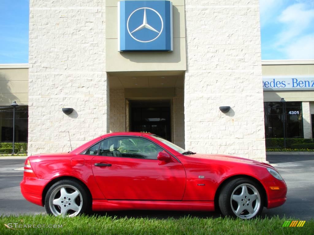 1999 SLK 230 Kompressor Roadster - Magma Red / Oyster photo #5