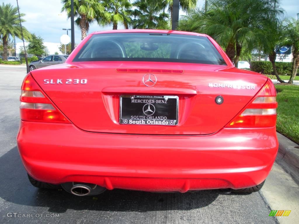 1999 SLK 230 Kompressor Roadster - Magma Red / Oyster photo #7
