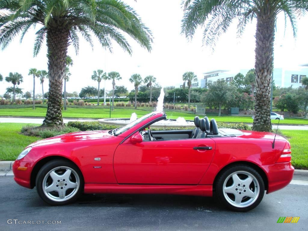 1999 SLK 230 Kompressor Roadster - Magma Red / Oyster photo #13