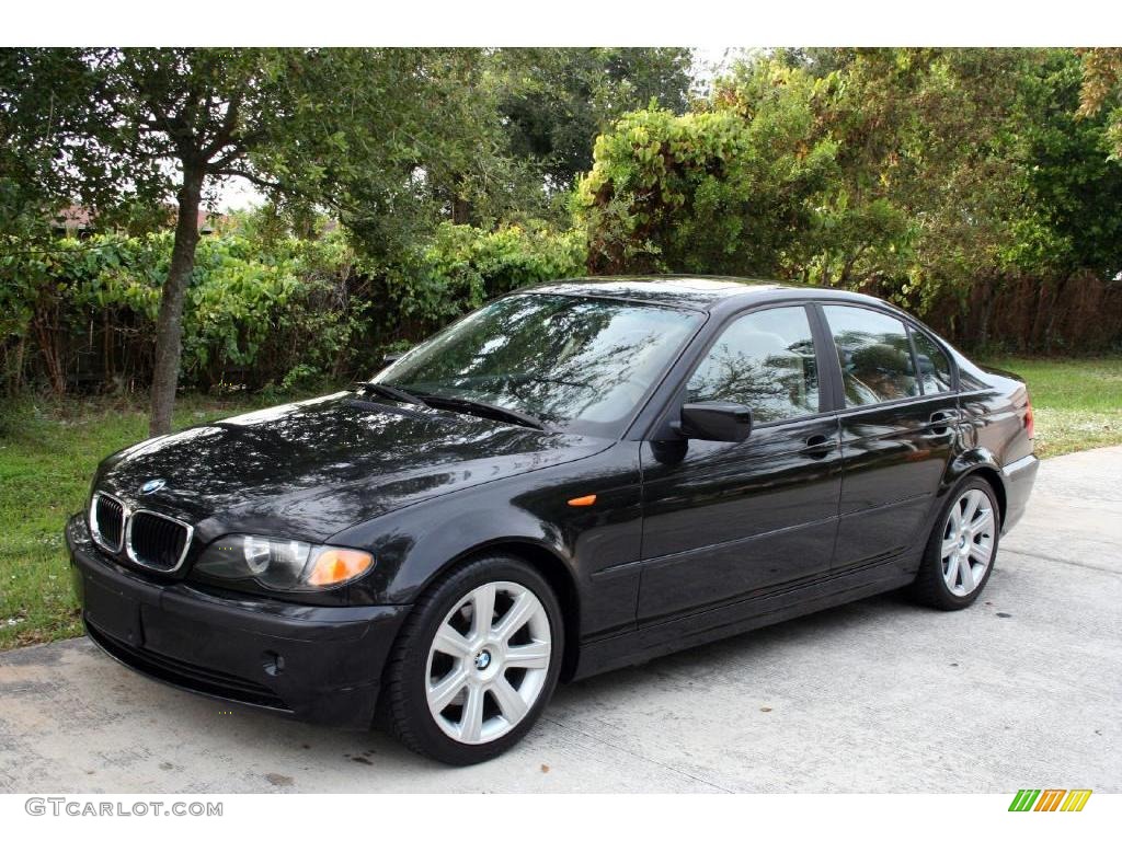 2003 3 Series 325i Sedan - Jet Black / Natural Brown photo #2