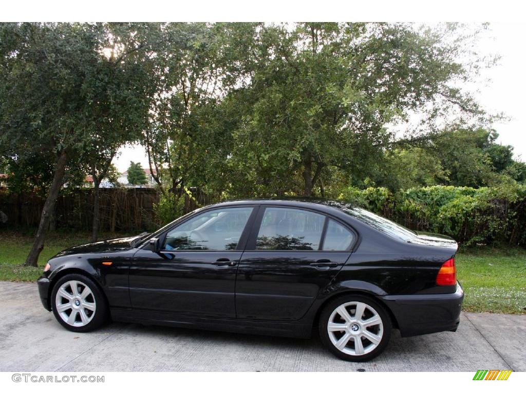 2003 3 Series 325i Sedan - Jet Black / Natural Brown photo #5