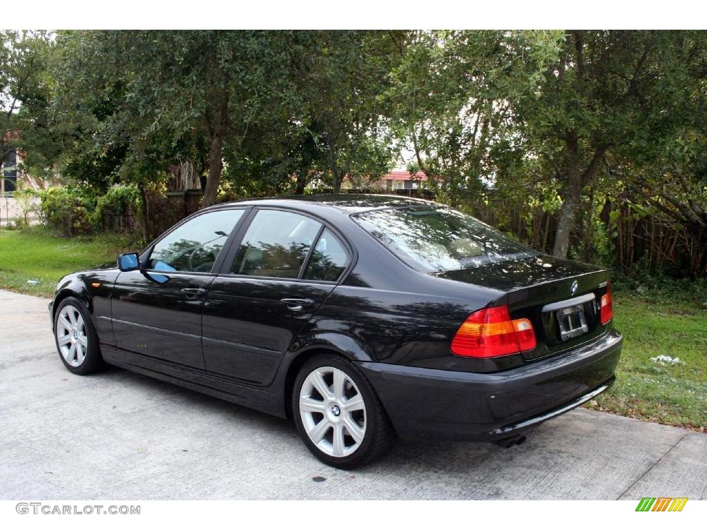 2003 3 Series 325i Sedan - Jet Black / Natural Brown photo #7