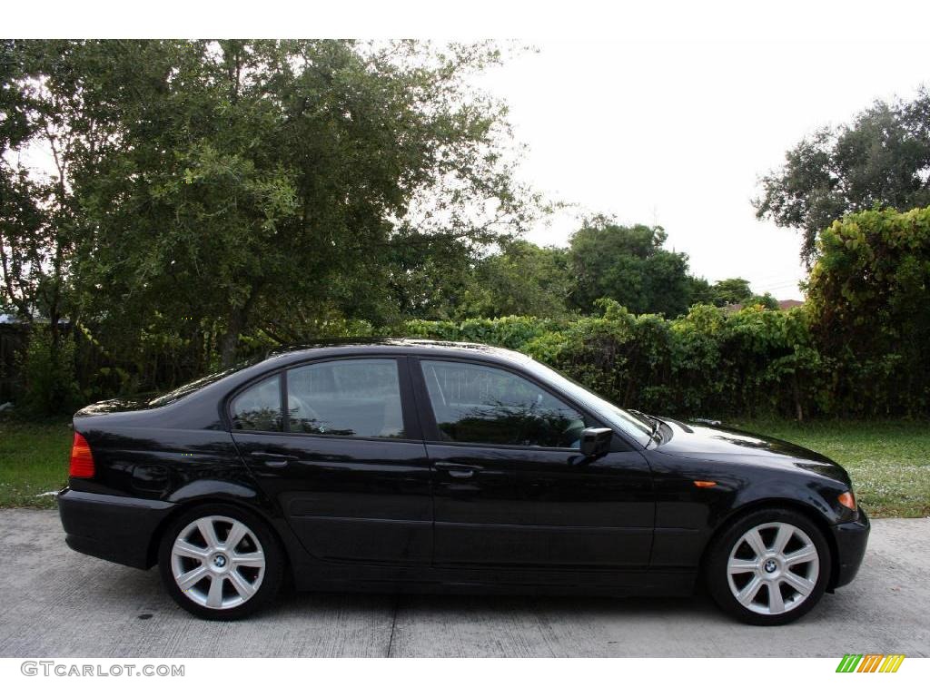 2003 3 Series 325i Sedan - Jet Black / Natural Brown photo #14