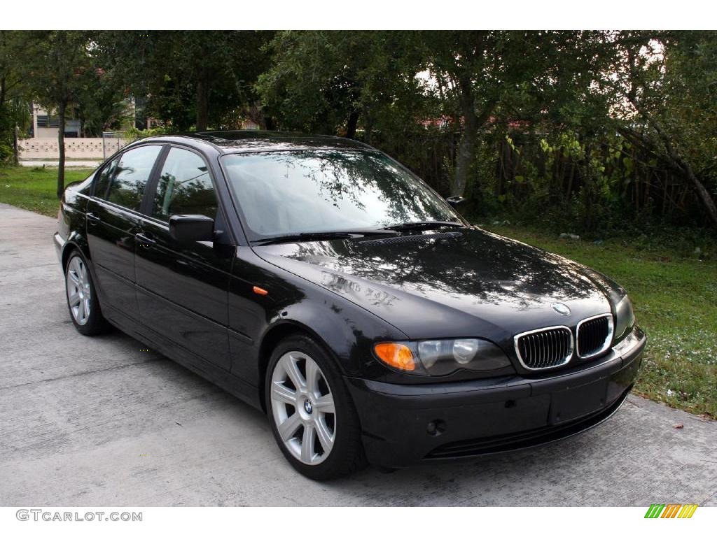 2003 3 Series 325i Sedan - Jet Black / Natural Brown photo #17