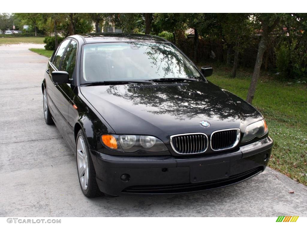 2003 3 Series 325i Sedan - Jet Black / Natural Brown photo #18