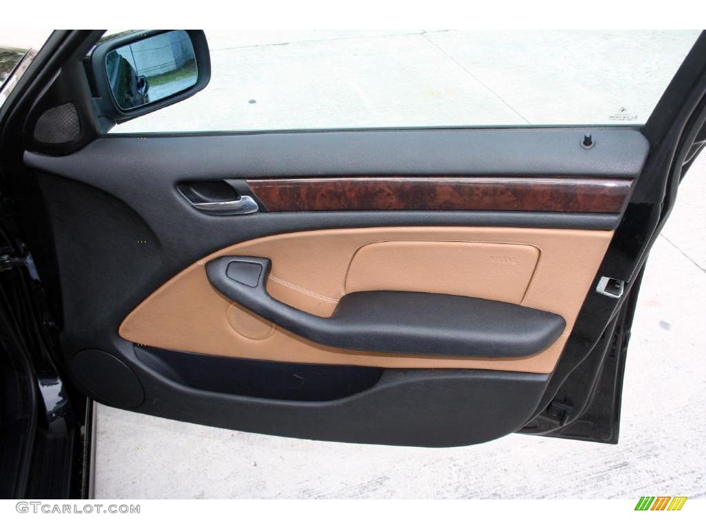 2003 3 Series 325i Sedan - Jet Black / Natural Brown photo #32