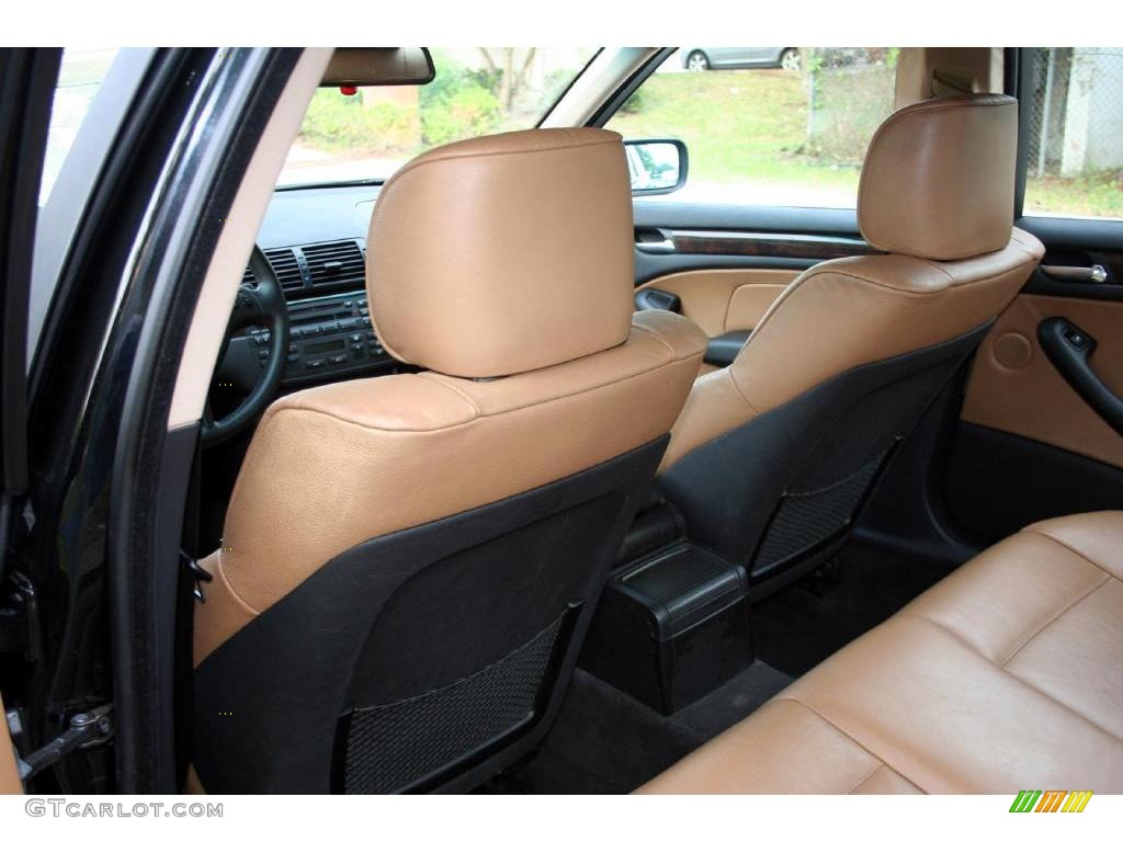 2003 3 Series 325i Sedan - Jet Black / Natural Brown photo #43