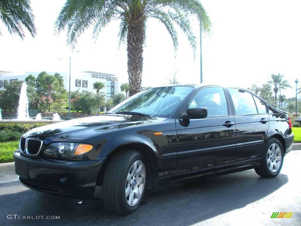 2003 3 Series 325i Sedan - Jet Black / Black photo #2