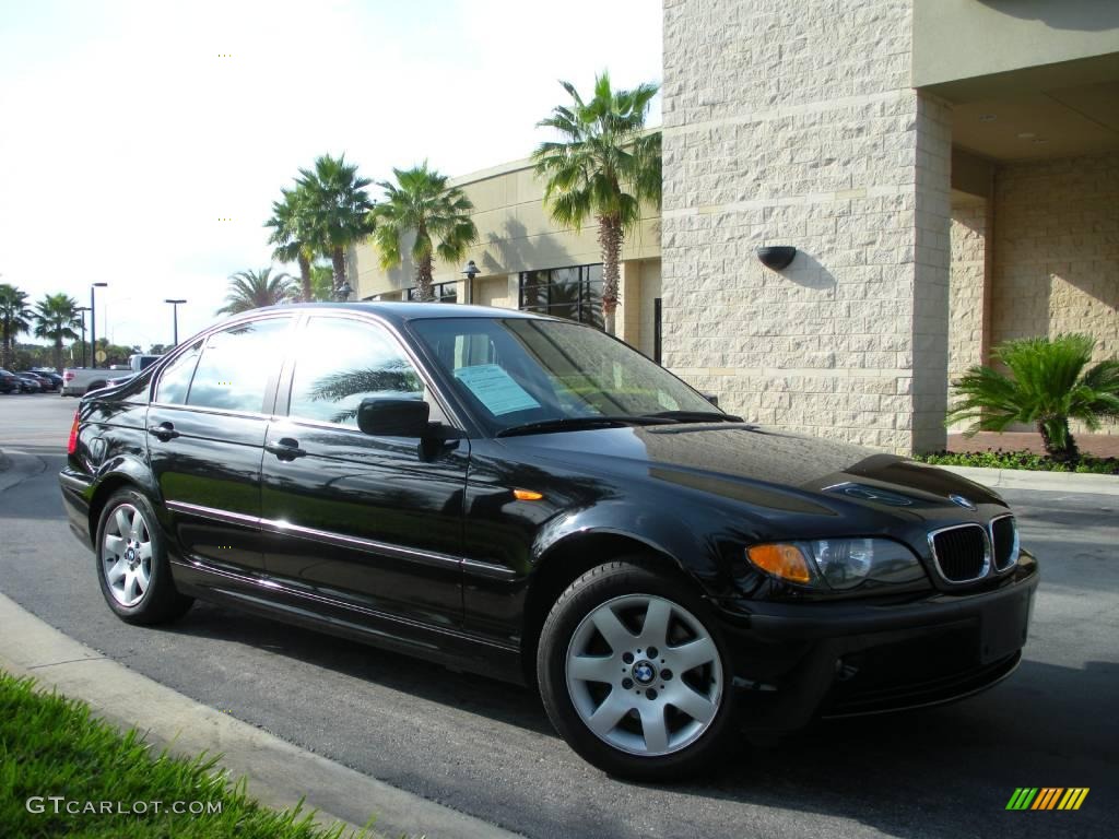 2003 3 Series 325i Sedan - Jet Black / Black photo #4