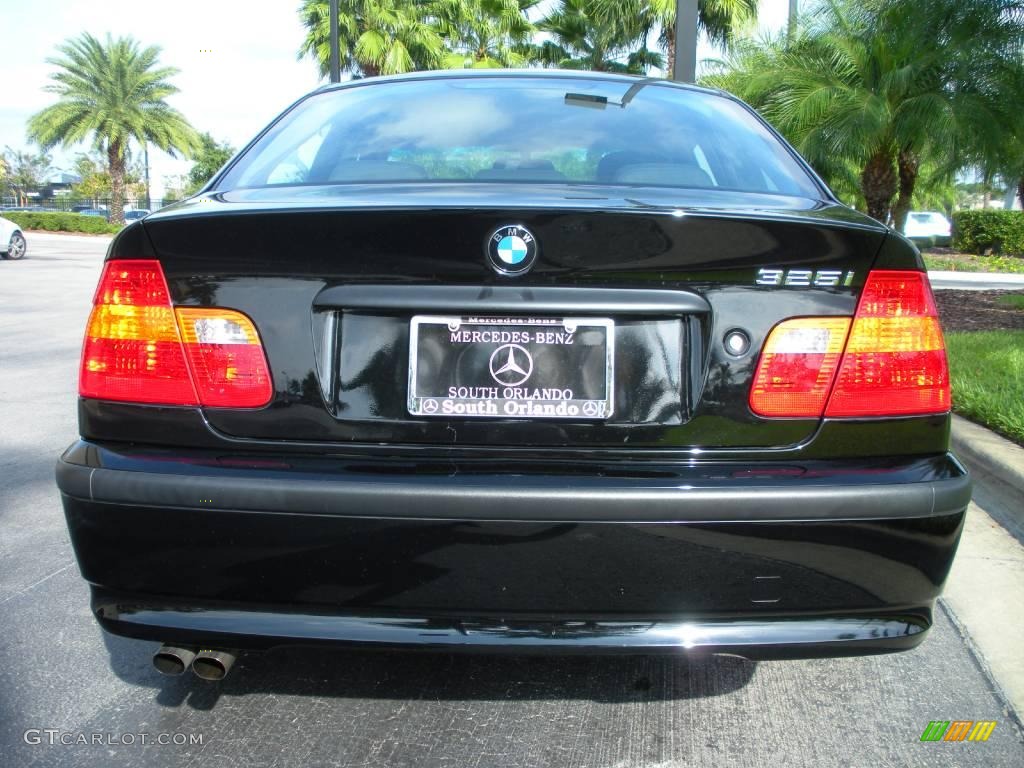 2003 3 Series 325i Sedan - Jet Black / Black photo #7