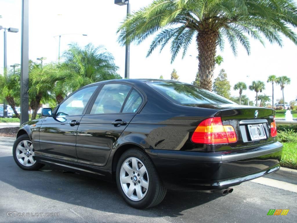 2003 3 Series 325i Sedan - Jet Black / Black photo #8