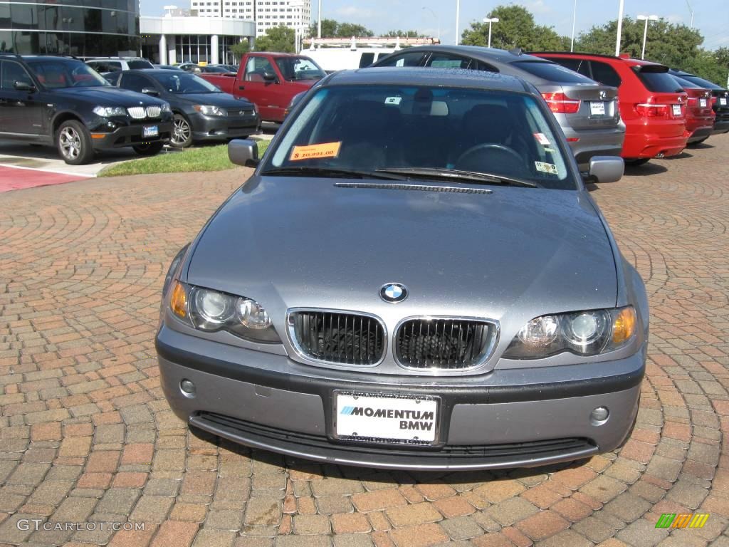 2004 3 Series 325i Sedan - Silver Grey Metallic / Black photo #2