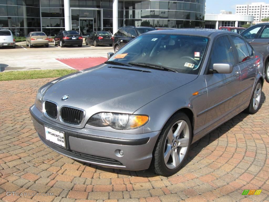 2004 3 Series 325i Sedan - Silver Grey Metallic / Black photo #3