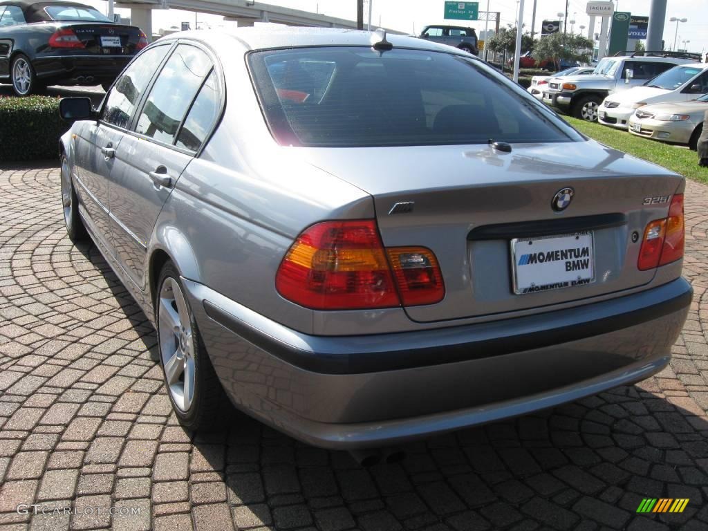 2004 3 Series 325i Sedan - Silver Grey Metallic / Black photo #5