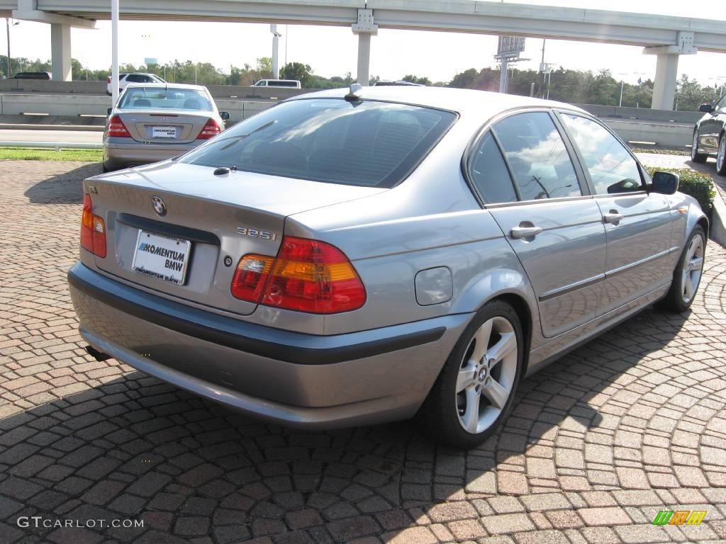 2004 3 Series 325i Sedan - Silver Grey Metallic / Black photo #7