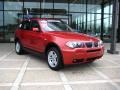 2006 Flamenco Red Metallic BMW X3 3.0i  photo #1