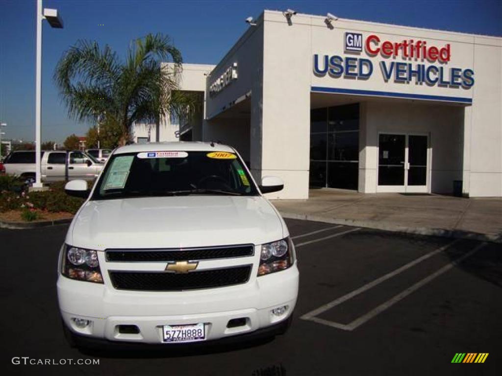 2007 Tahoe LT - Summit White / Ebony photo #2