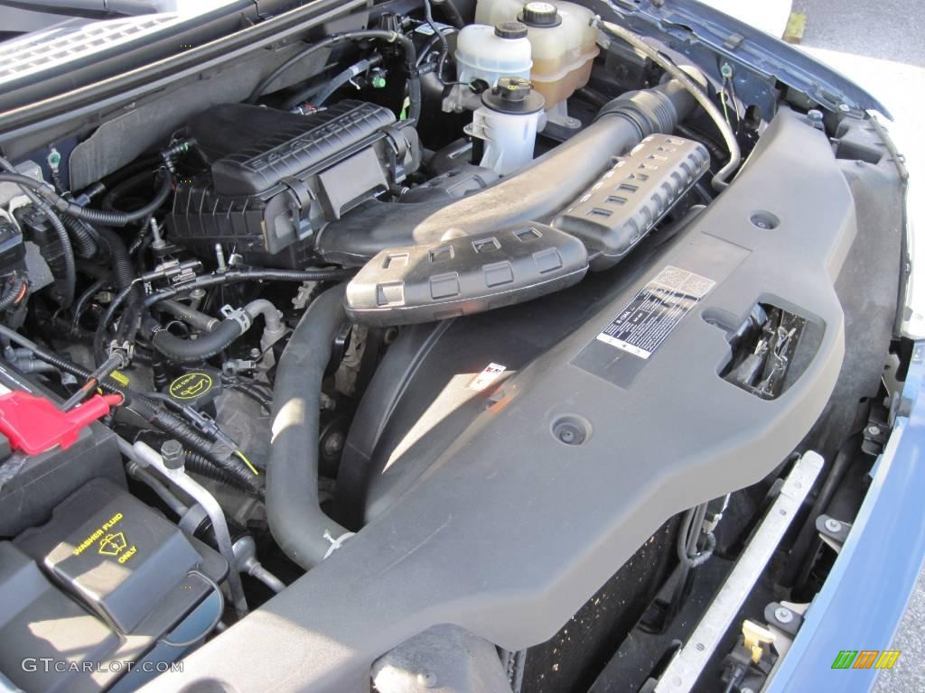 2005 F150 Lariat SuperCab 4x4 - Medium Wedgewood Blue Metallic / Tan photo #10