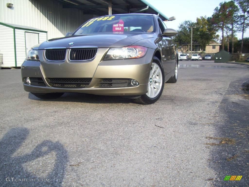 2007 3 Series 328i Sedan - Platinum Bronze Metallic / Beige photo #2