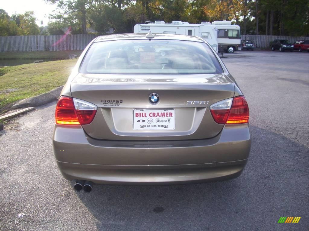 2007 3 Series 328i Sedan - Platinum Bronze Metallic / Beige photo #3