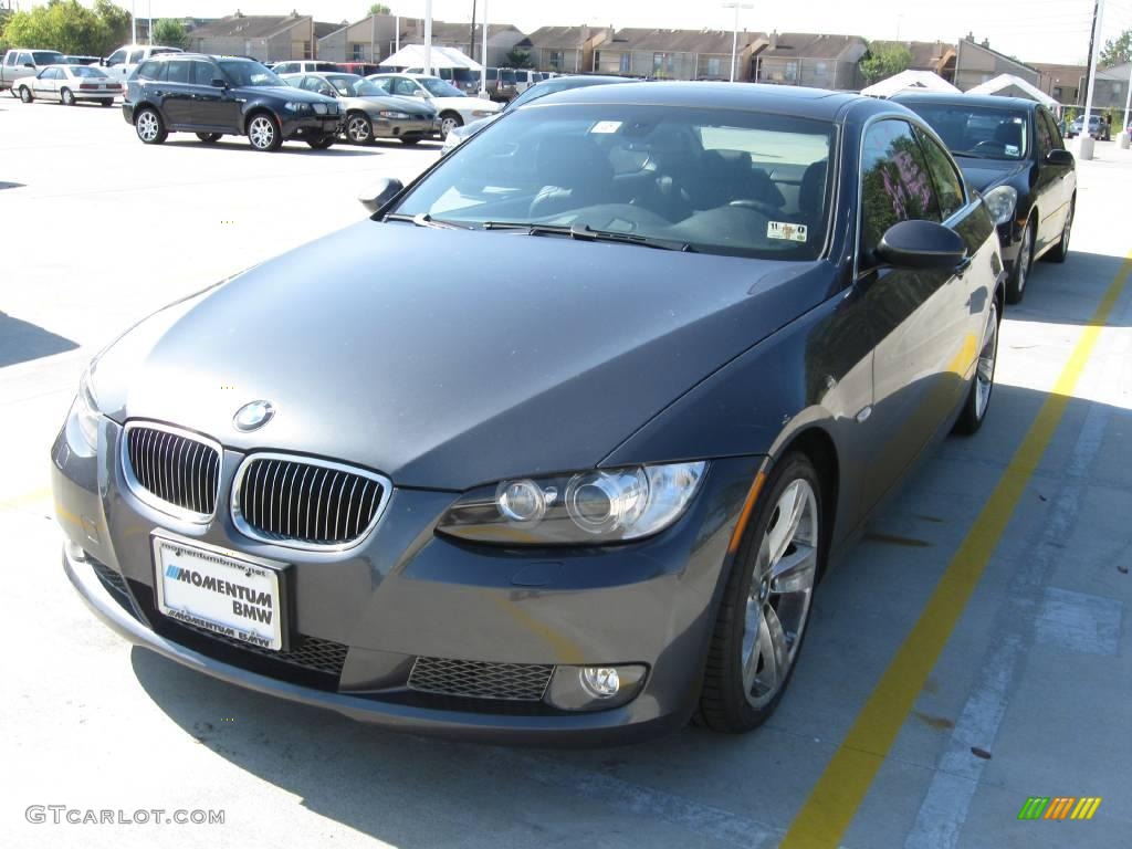 2007 3 Series 335i Coupe - Sparkling Graphite Metallic / Black photo #1