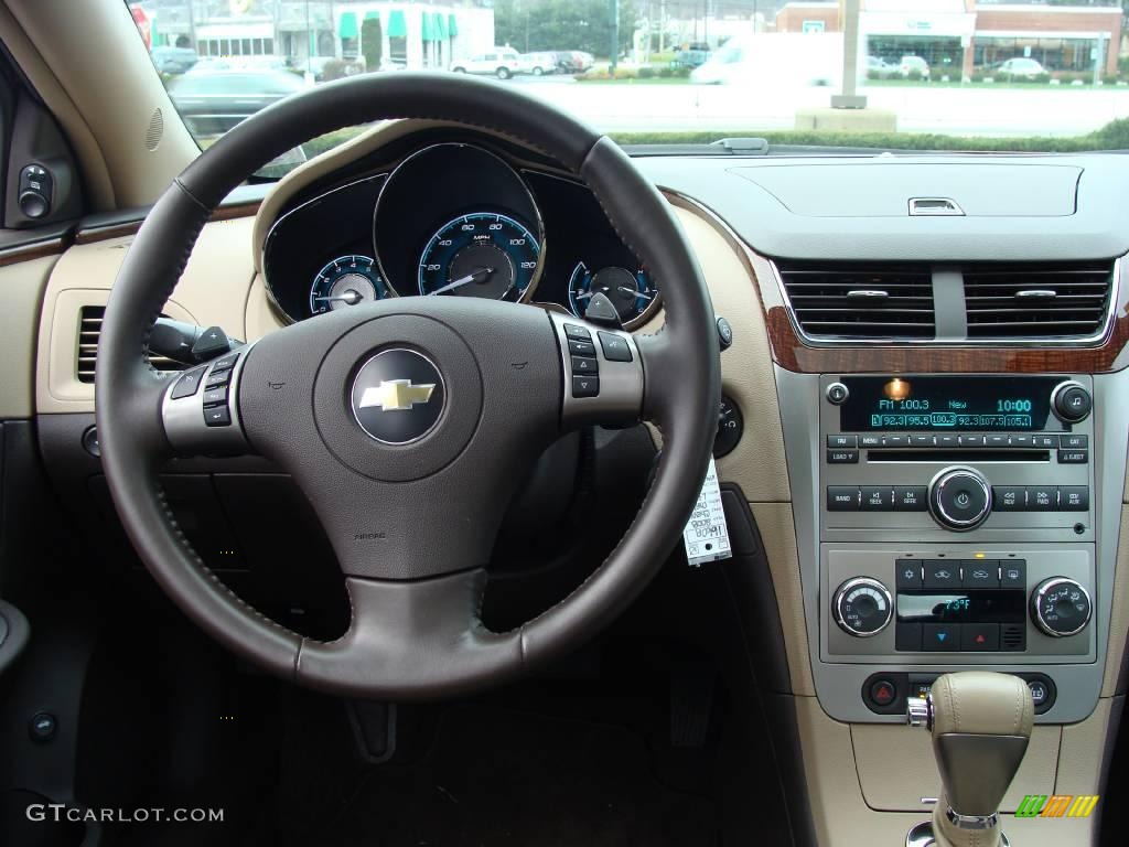 2008 Malibu LTZ Sedan - Red Jewel Tint Coat / Cocoa/Cashmere Beige photo #18