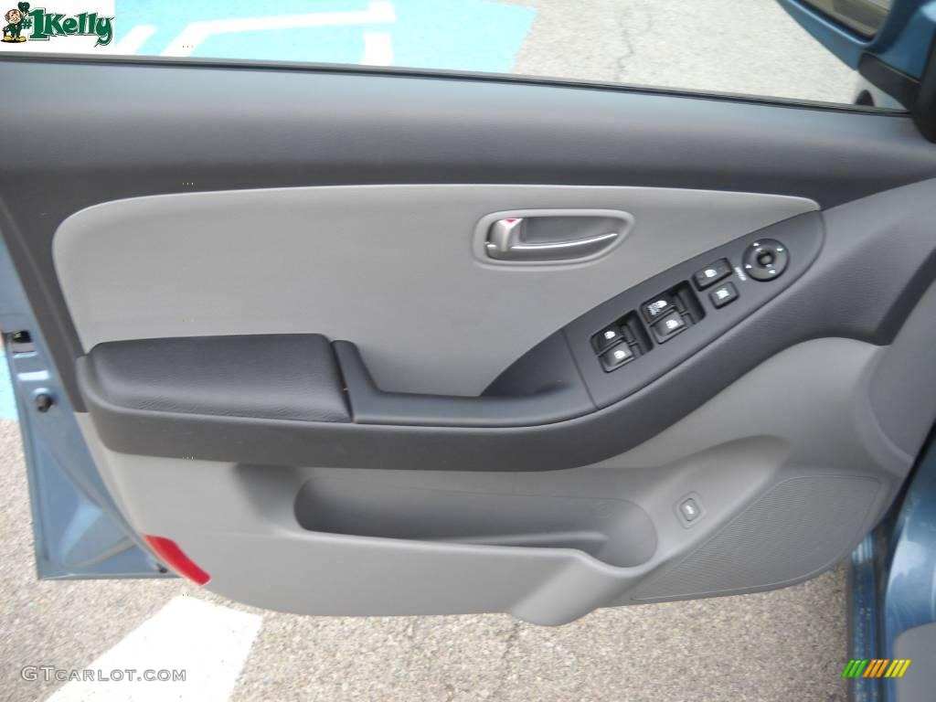 2007 Elantra GLS Sedan - Seattle Light Blue / Gray photo #7