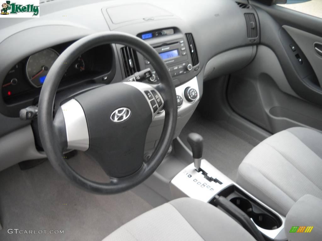 2007 Elantra GLS Sedan - Seattle Light Blue / Gray photo #8