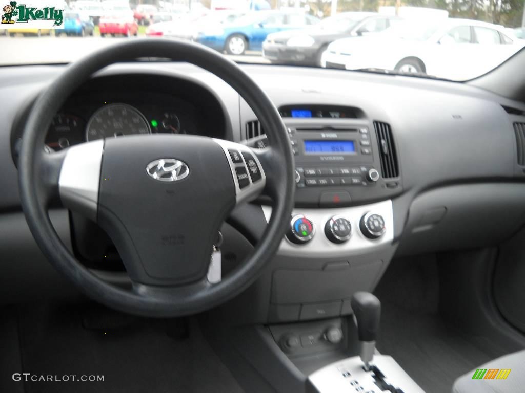 2007 Elantra GLS Sedan - Seattle Light Blue / Gray photo #12