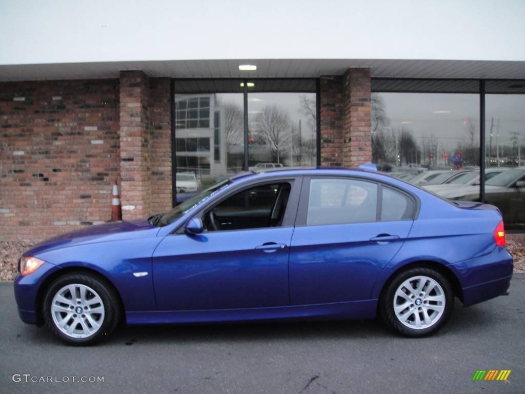 2007 3 Series 328xi Sedan - Montego Blue Metallic / Black photo #3