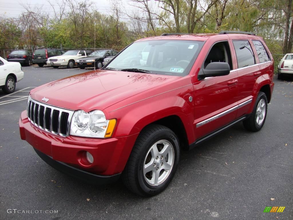 2005 Grand Cherokee Limited 4x4 - Inferno Red Crystal Pearl / Medium Slate Gray photo #1