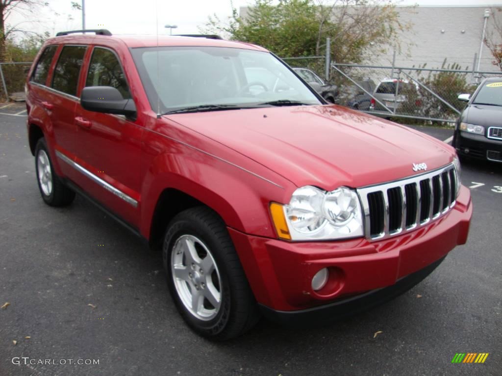 2005 Grand Cherokee Limited 4x4 - Inferno Red Crystal Pearl / Medium Slate Gray photo #4