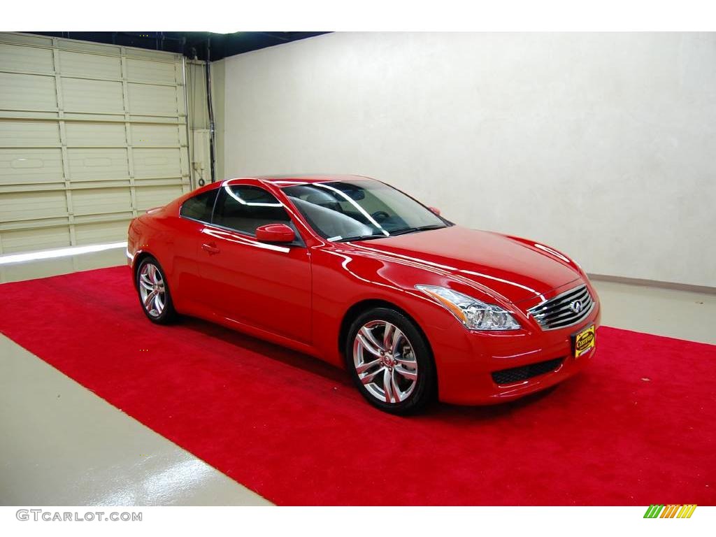 2008 G 37 Coupe - Vibrant Red / Stone photo #1