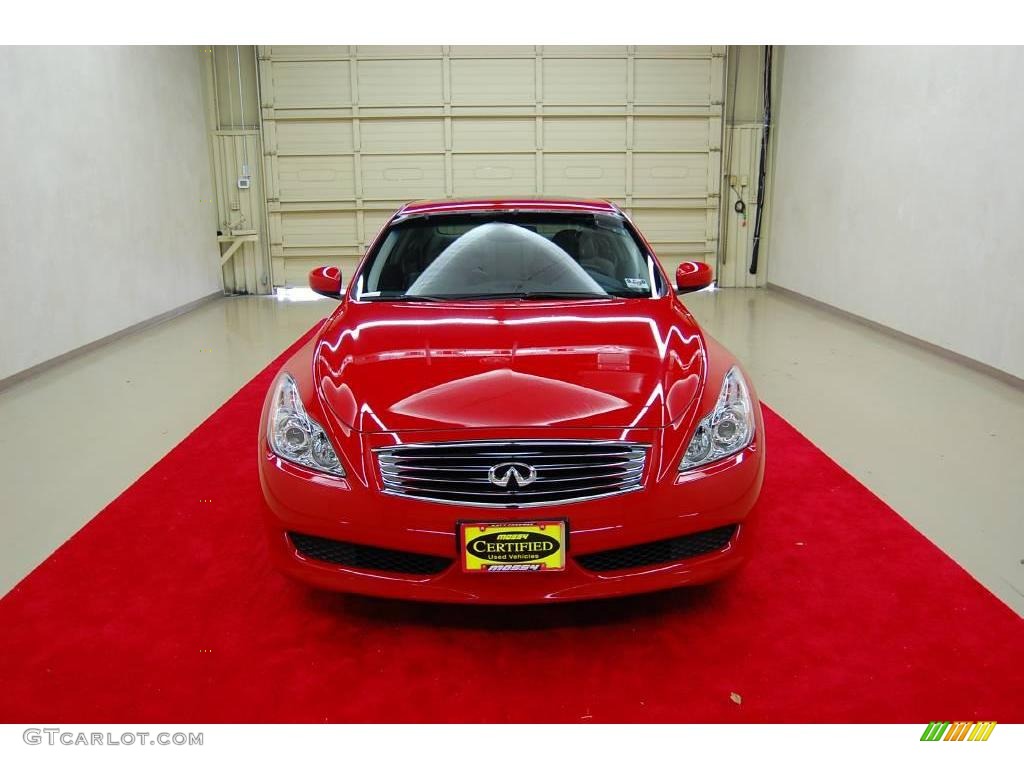 2008 G 37 Coupe - Vibrant Red / Stone photo #2