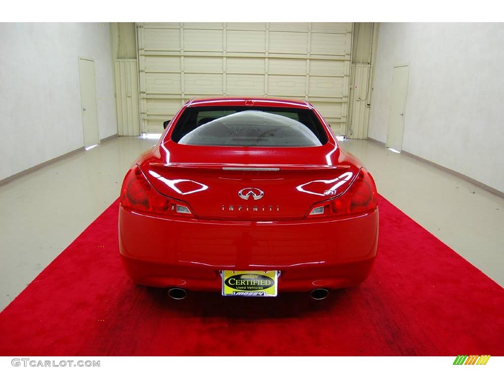 2008 G 37 Coupe - Vibrant Red / Stone photo #5