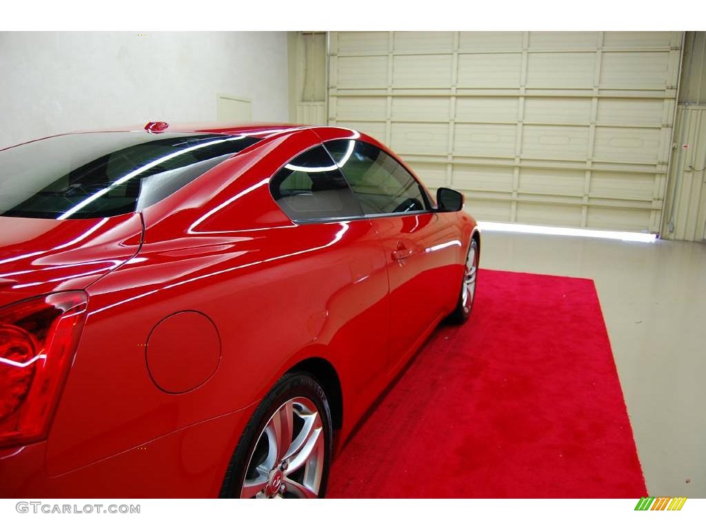 2008 G 37 Coupe - Vibrant Red / Stone photo #7