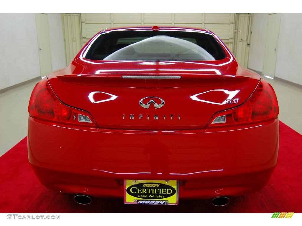 2008 G 37 Coupe - Vibrant Red / Stone photo #8